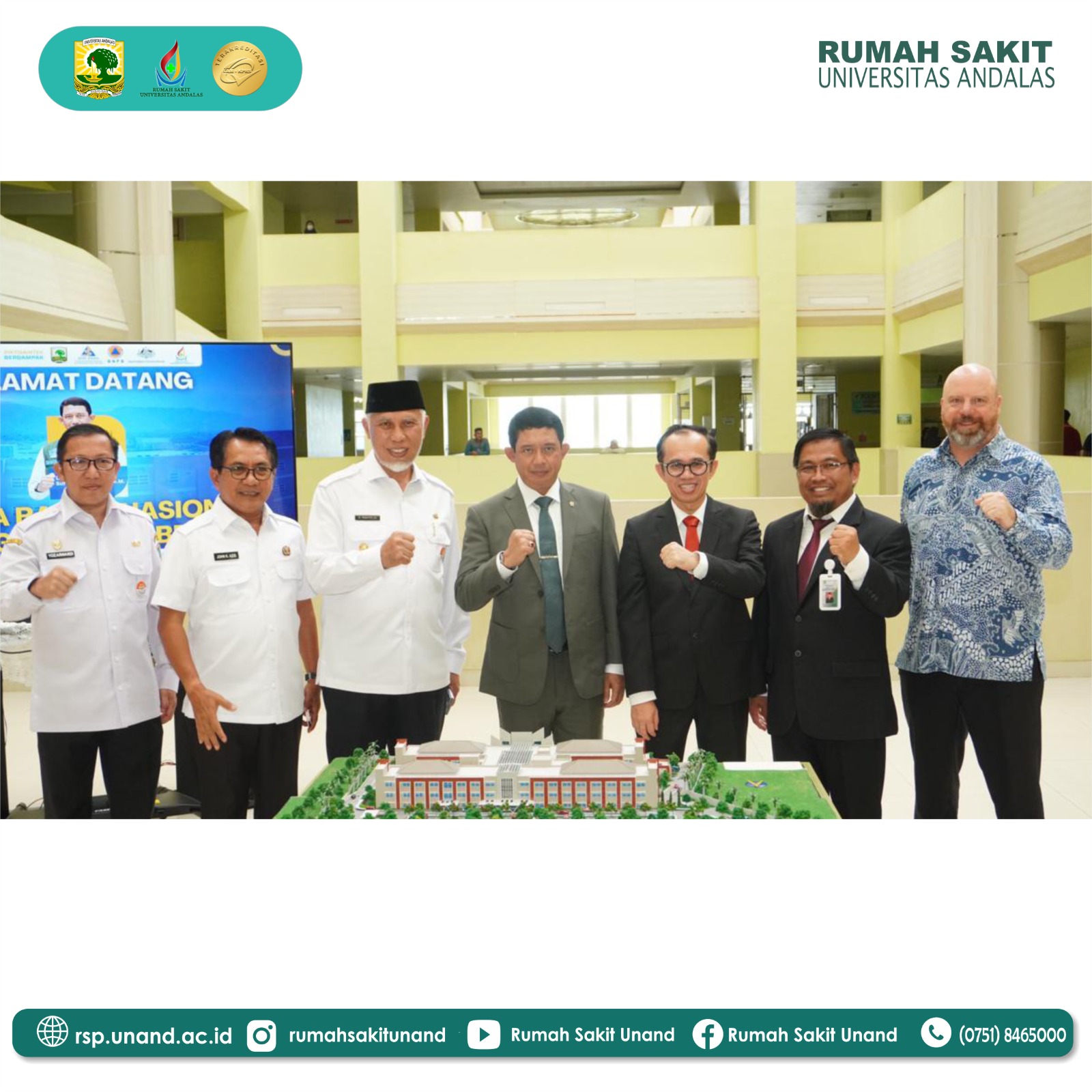 KUNJUNGI SUMBAR, KEPALA BNPB TINJAU KESIAPAN RS UNAND SEBAGAI RS RUJUKAN BENCANA